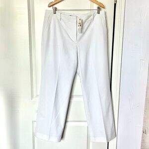 TALBOTS Pants  White HERITAGE  Straight Leg New w Tags Size 14